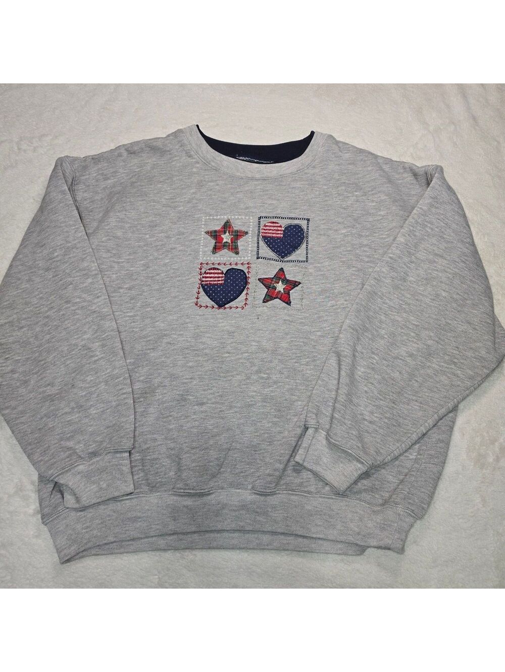 Vintage 90s Americana Grandmacore Crewneck Sweatshirt